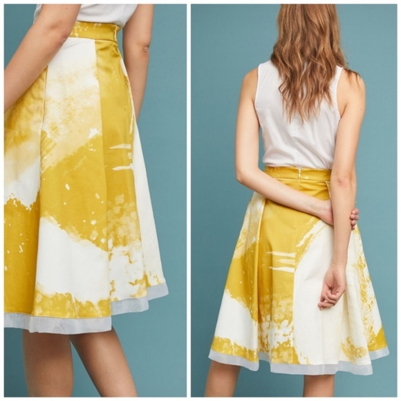 Anthropologie Painterly Skirt size 2 new with tag nwt - Picture 6 of 8